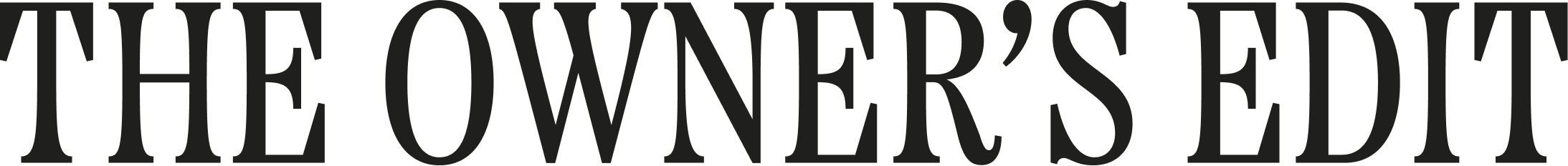 The Owner\'s Edit